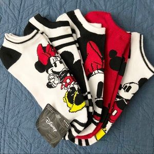 Mickey and Minnie Mouse Socks (5 pairs)
